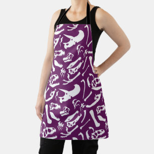 Dinosaur Bones (Purple) Apron