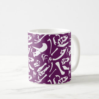Dinosaur Bones (Purple) Coffee Mug