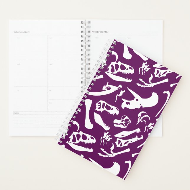 Dinosaur Bones (Purple) Planner (Display)