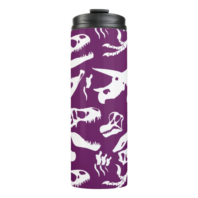 Dinosaur Bones (Purple) Thermal Tumbler (Front)