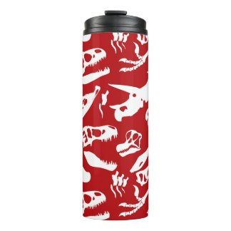 Dinosaur Bones (Red) Thermal Tumbler