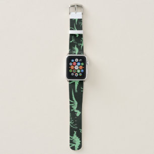 Dinosaur Bones Vintage Silhouette Illustration. Apple Watch Band