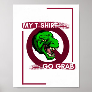 Dinosaur Book Wall Break Intervention Oversized Poster