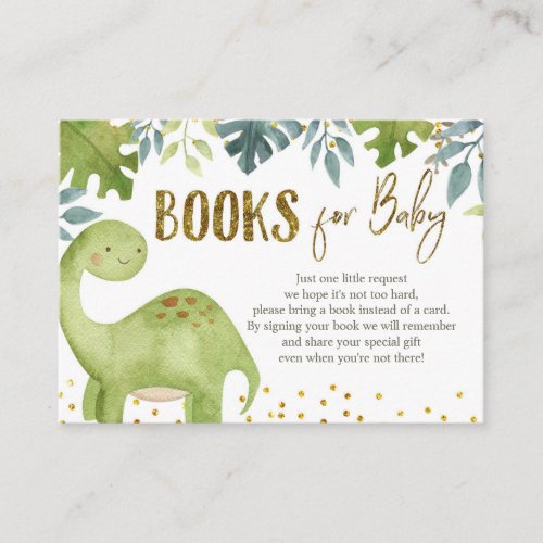 Dinosaur Books for Baby Card