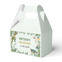 Dinosaur Boy 3rd Birthday Party Favor Boxes