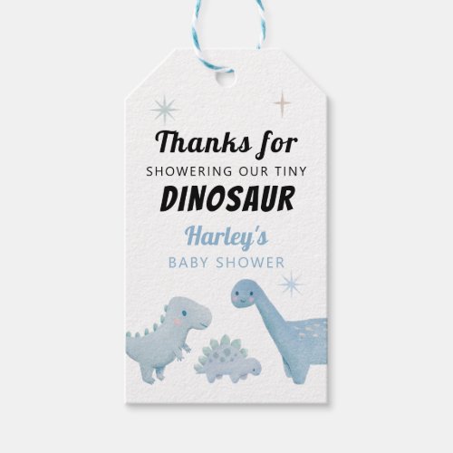 Dinosaur Boy Baby Shower Favor  Gift Tags
