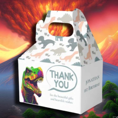 Dinosaur Boy Birthday  Favor Boxes