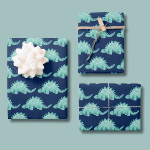 Dinosaur Boy Birthday Wrapping Paper Sheets