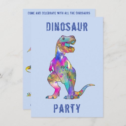 Dinosaur Boys 8th Birthday Party T Rex Roar Blue