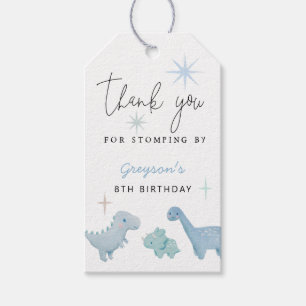 Dinosaur Boys Birthday Party   Gift Tags