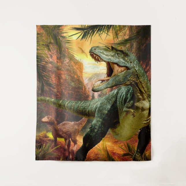 Dinosaur Boys Birthday TRex |  Photo Backdrop (Front)