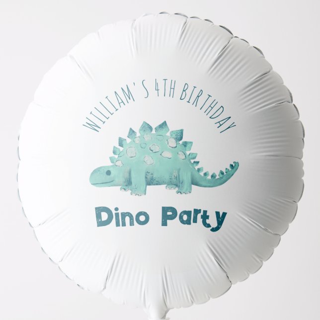 Dinosaur Boys Party Stegosaurus Balloon (Front)