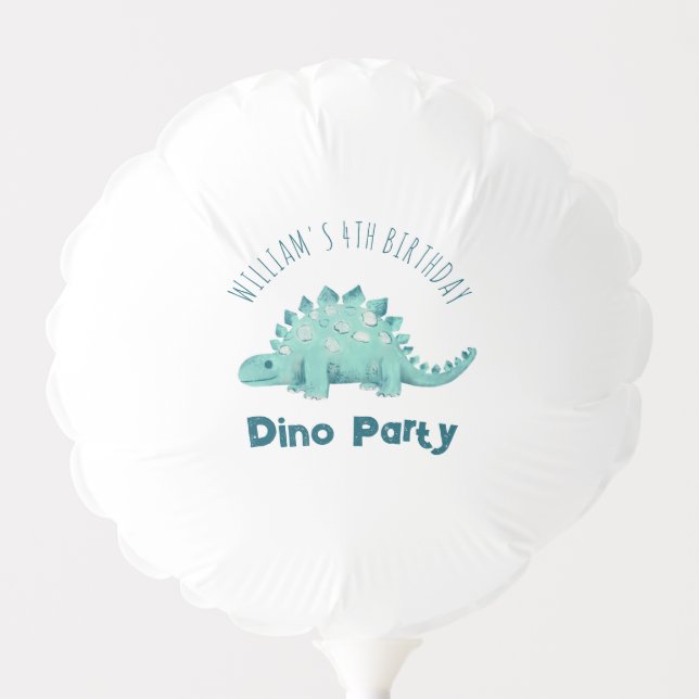 Dinosaur Boys Party Stegosaurus Balloon (Front)