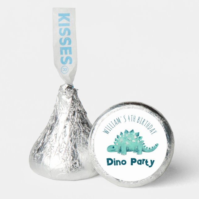 Dinosaur Boys Party Stegosaurus Hershey®'s Kisses® (Front)
