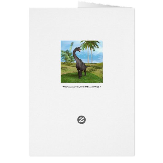 Dinosaur Brachiosaurus (Back)