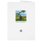 Dinosaur Brachiosaurus Cards (Back)