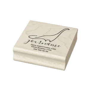 Dinosaur brachiosaurus rubber stamp