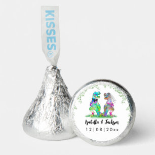 Dinosaur Bride and Groom Custom Wedding Hershey®'s Kisses®