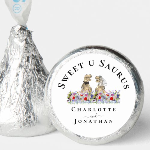 Dinosaur Bride and Groom Custom Wedding Hershey®'s Kisses®