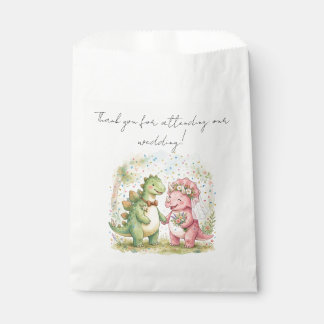 Dinosaur Bride and Groom Gift Bag Favor Wedding