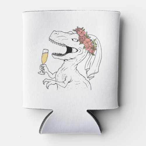 Dinosaur Bride Beer Cooler