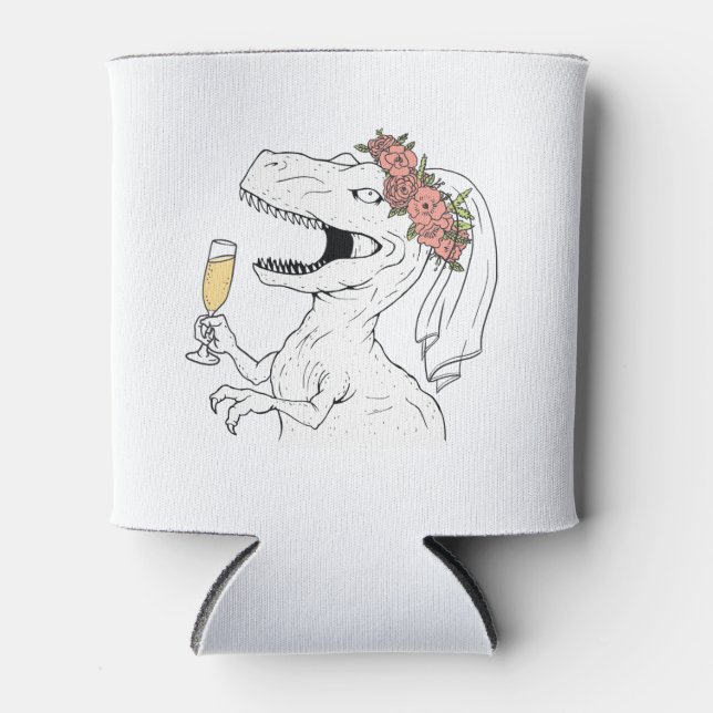 Dinosaur Bride Beer Cooler (Front)
