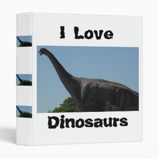 Dinosaur Brontosaurus 3 Ring Binder