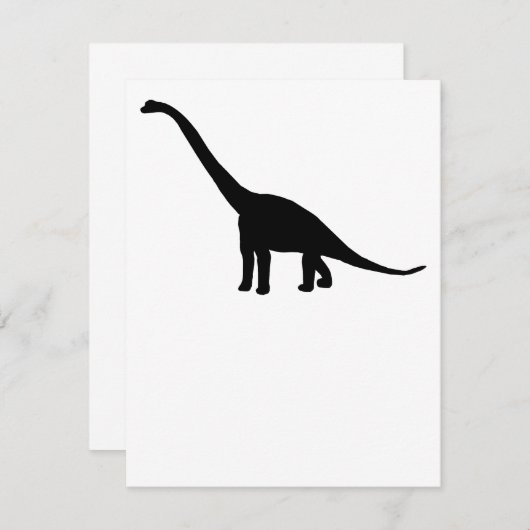 Dinosaur Brontosaurus Silhouette (Front/Back)