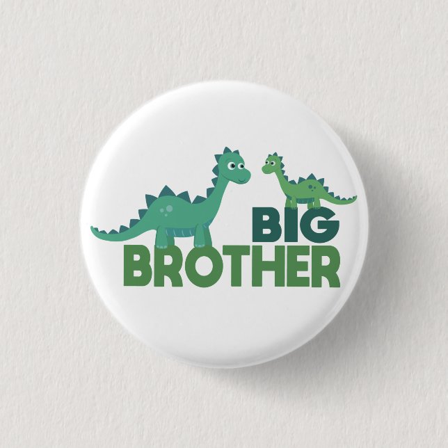 Dinosaur brothers, big brother announcement button (Front)