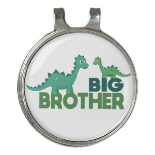Dinosaur brothers, big brother young boy golf hat clip