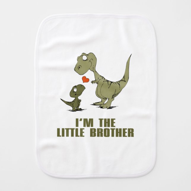 Dinosaur Brothers Burp Cloth (Front)