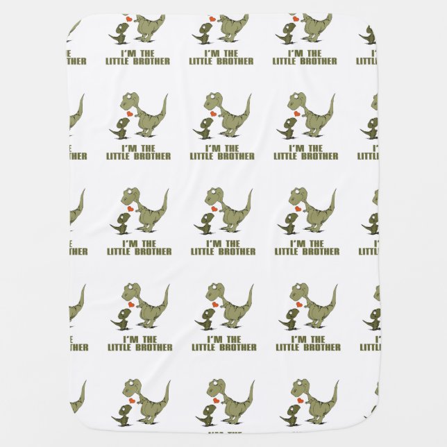 Dinosaur Brothers Receiving Blanket (Front)