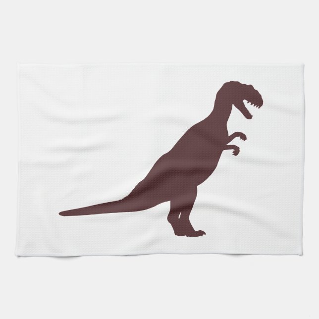 Dinosaur Brown Towel (Horizontal)