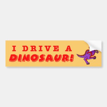 Dinosaur Bumper Sticker by starryseas at Zazzle