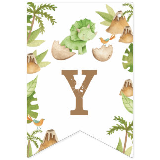 Dinosaur Bunting Flags