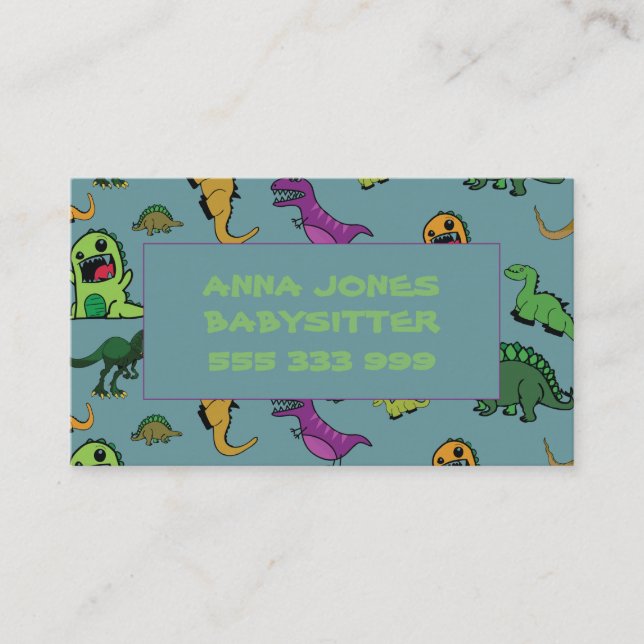 Dinosaur Business Card (Front)