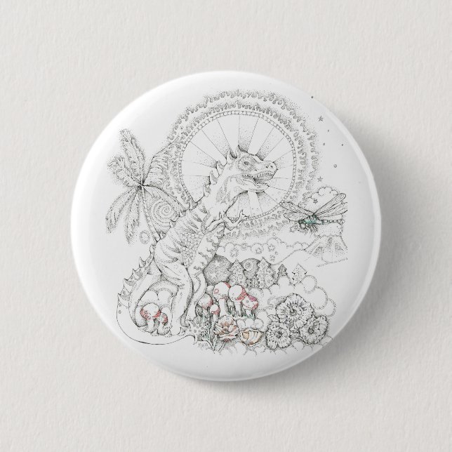 Dinosaur Button (Front)