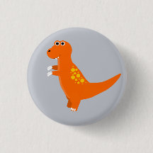 Dinosaur Button, T-rex Button, Dino Button