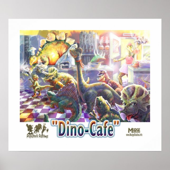 Dinosaur Cafe Poster (Front)
