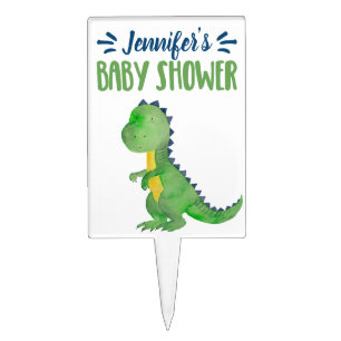 Dinosaur Cake Topper - Baby Shower Cake Pick