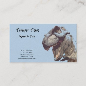 Dinosaur Calling Card by Lilleaf at Zazzle