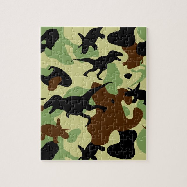 Dinosaur camouflage puzzle (Vertical)