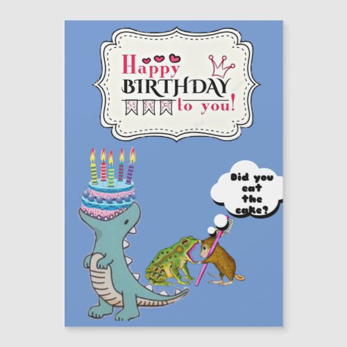 Dinosaur Card Funny birthday card