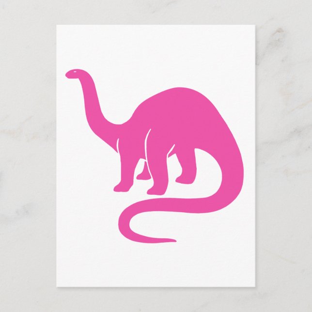 Dinosaur  Card - Pink (Front)