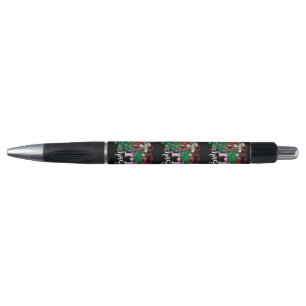 Dinosaur carrying Santa Claus Christmas Pen
