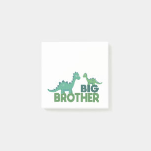 Dinosaur cartoon big bro animal sibling post-it notes