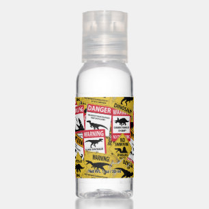 Dinosaur Caution Signs Hand Sanitizer