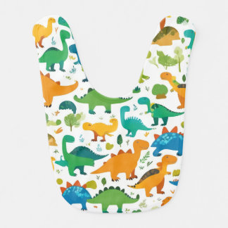 Dinosaur Character Bibs