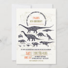 Dinosaur Chart Invitation