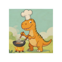 Dinosaur Chef Cooking Funny